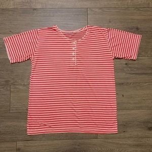 Vintage Striped Graphic T-Shirt.